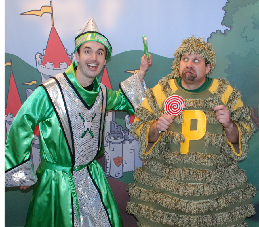 Dental Characters Visit Two Schools