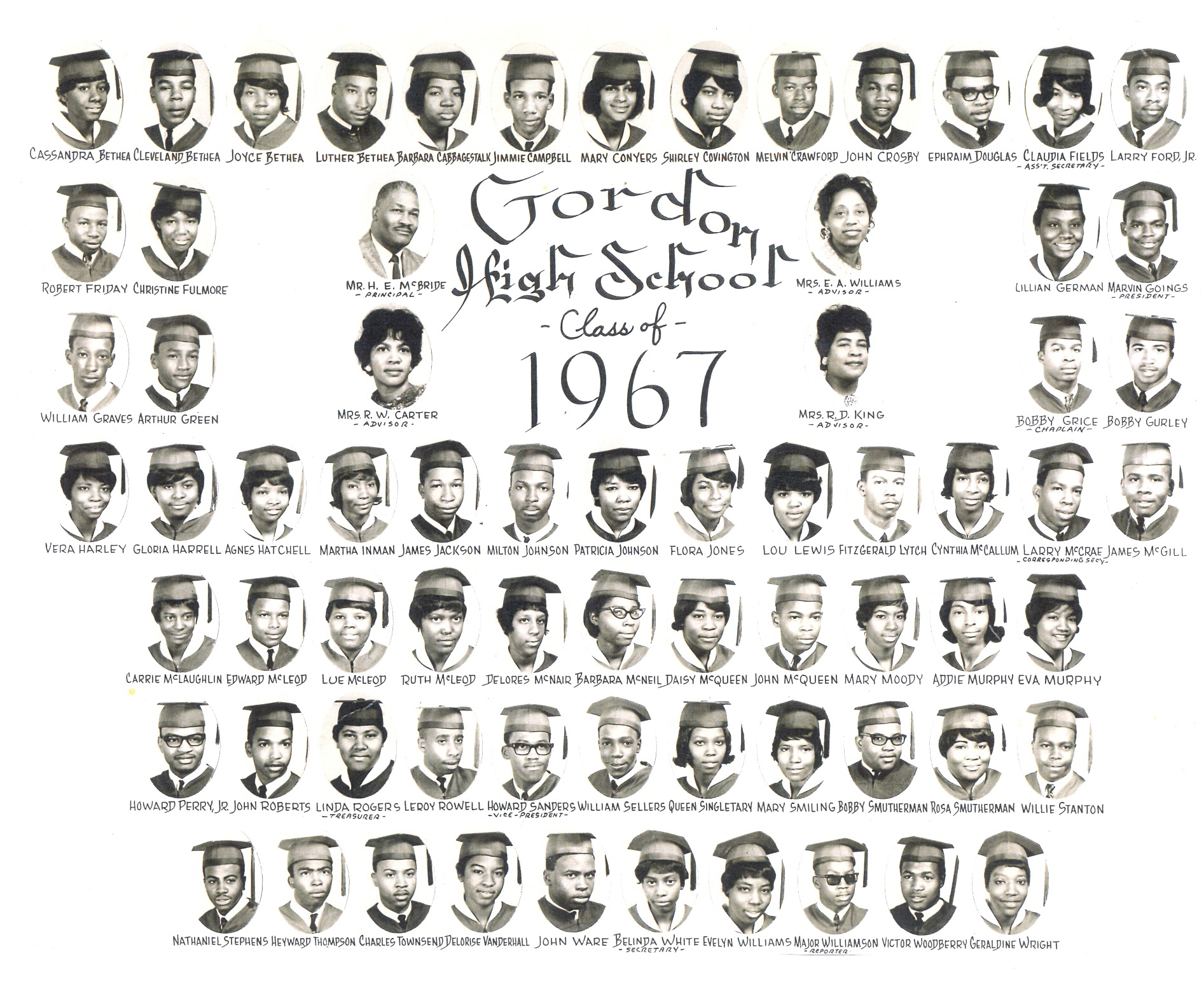 Gordon High’s Unforgettable Class Of 1967