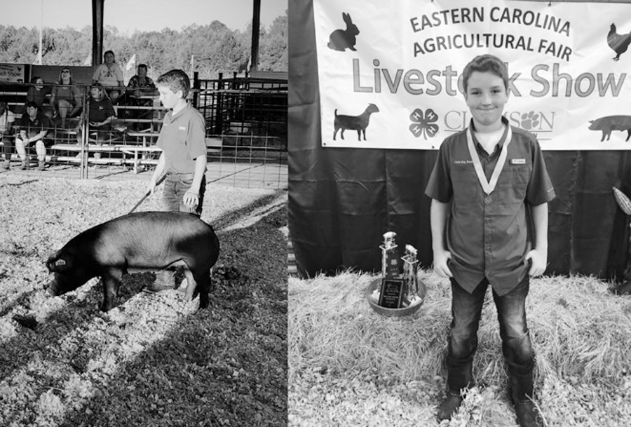 Dillon Teen Shows Grand Champion Pig At Fair