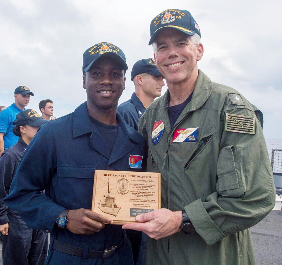 Page Earns Blue Jacket Of The Quarter Award