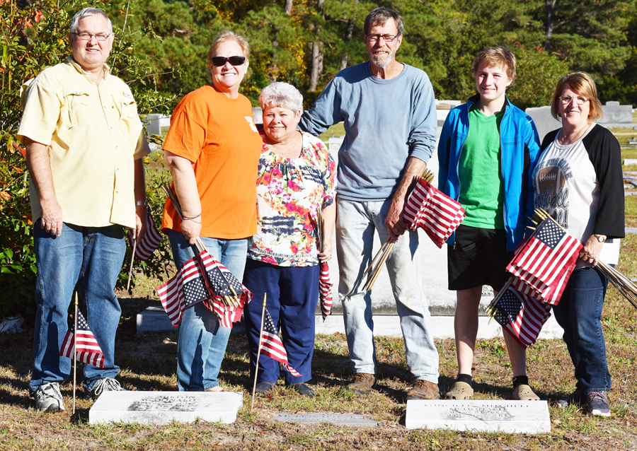 Flags Placed At Graves Of Veterans