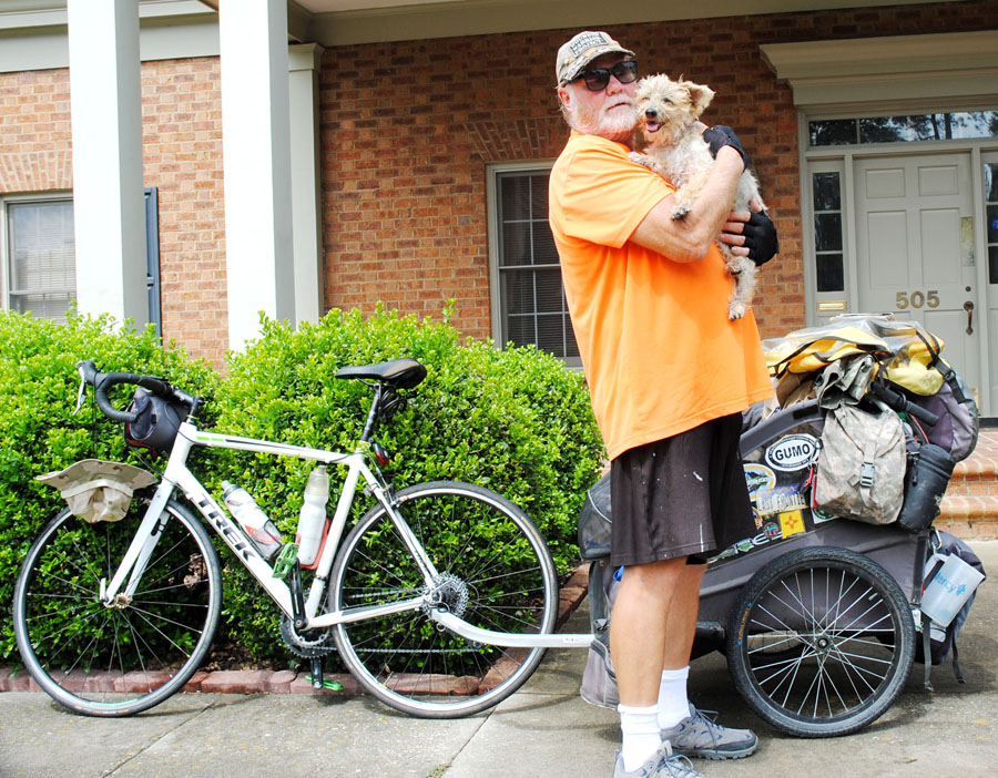 Man Rides For Wounded Warrior Project