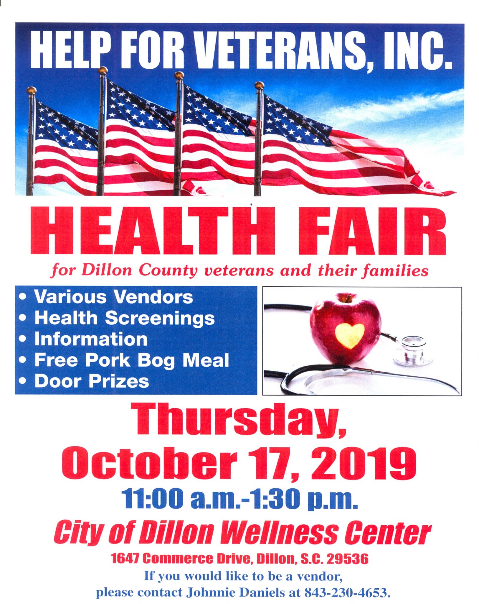 Help For Veterans Health Fair Is October 17th