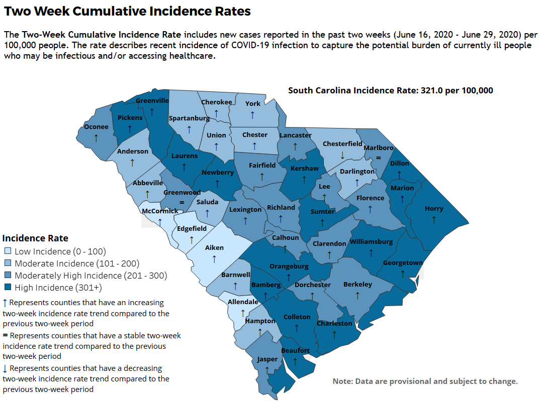 Nine More COVID-19 Cases Reported (330 Cases Total) In Dillon County On July 4th