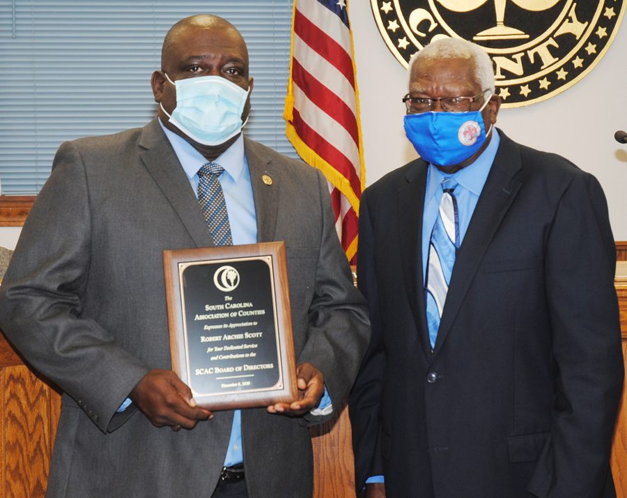 S.C. Association Of Counties Recognizes Service Of Archie Scott To Board