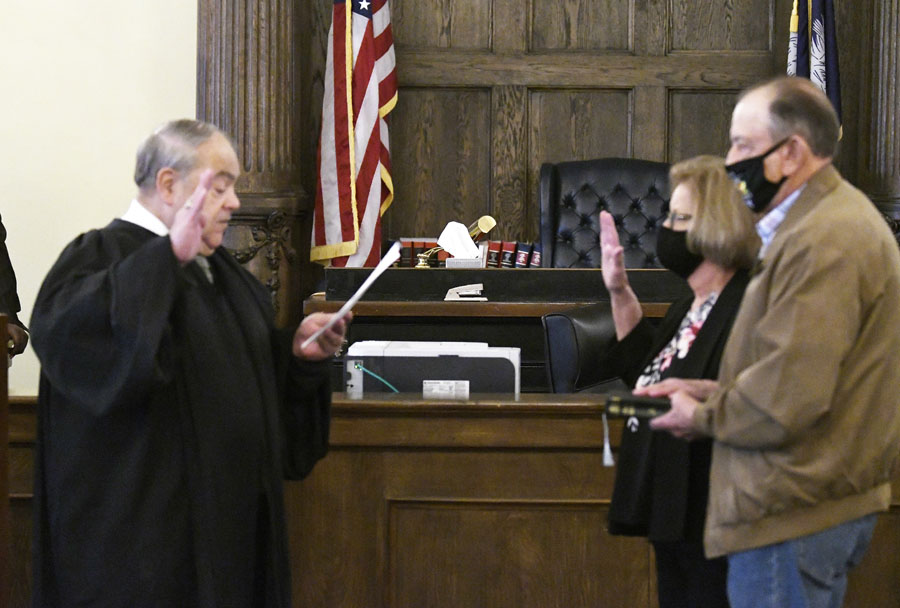 Coroner, Clerk Take Oath Of Office