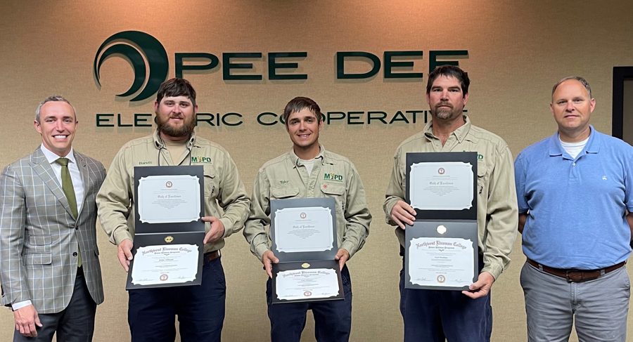 MPD Linemen Earn Lineworker Certification