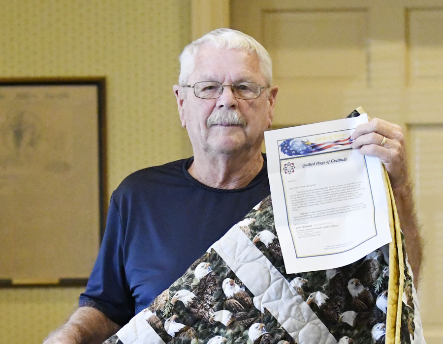 Local Veteran Receives Quilted Hug Of Gratitude