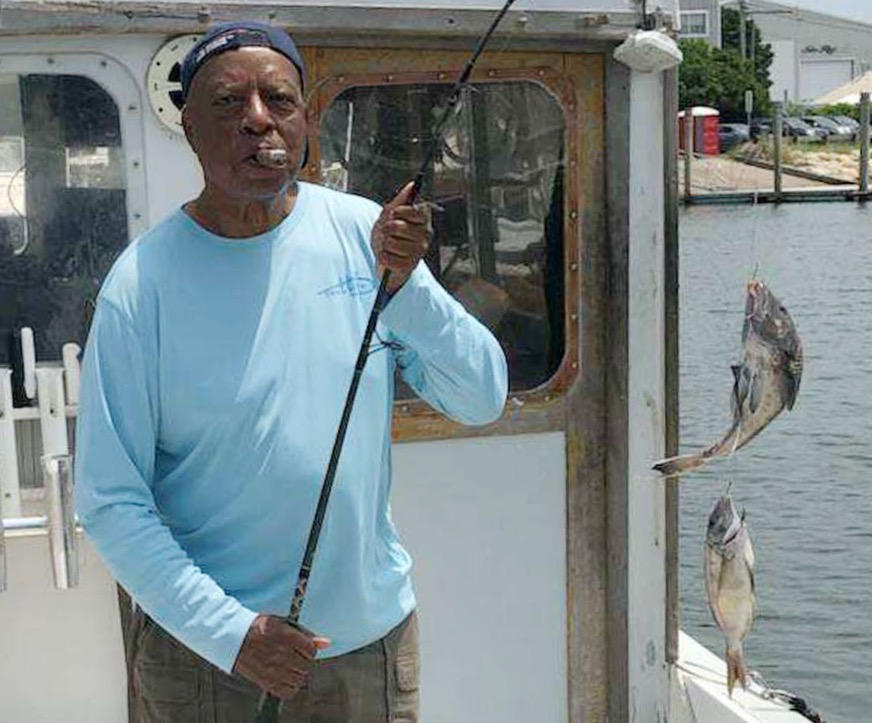 Local Man Enjoys Fishing Trip