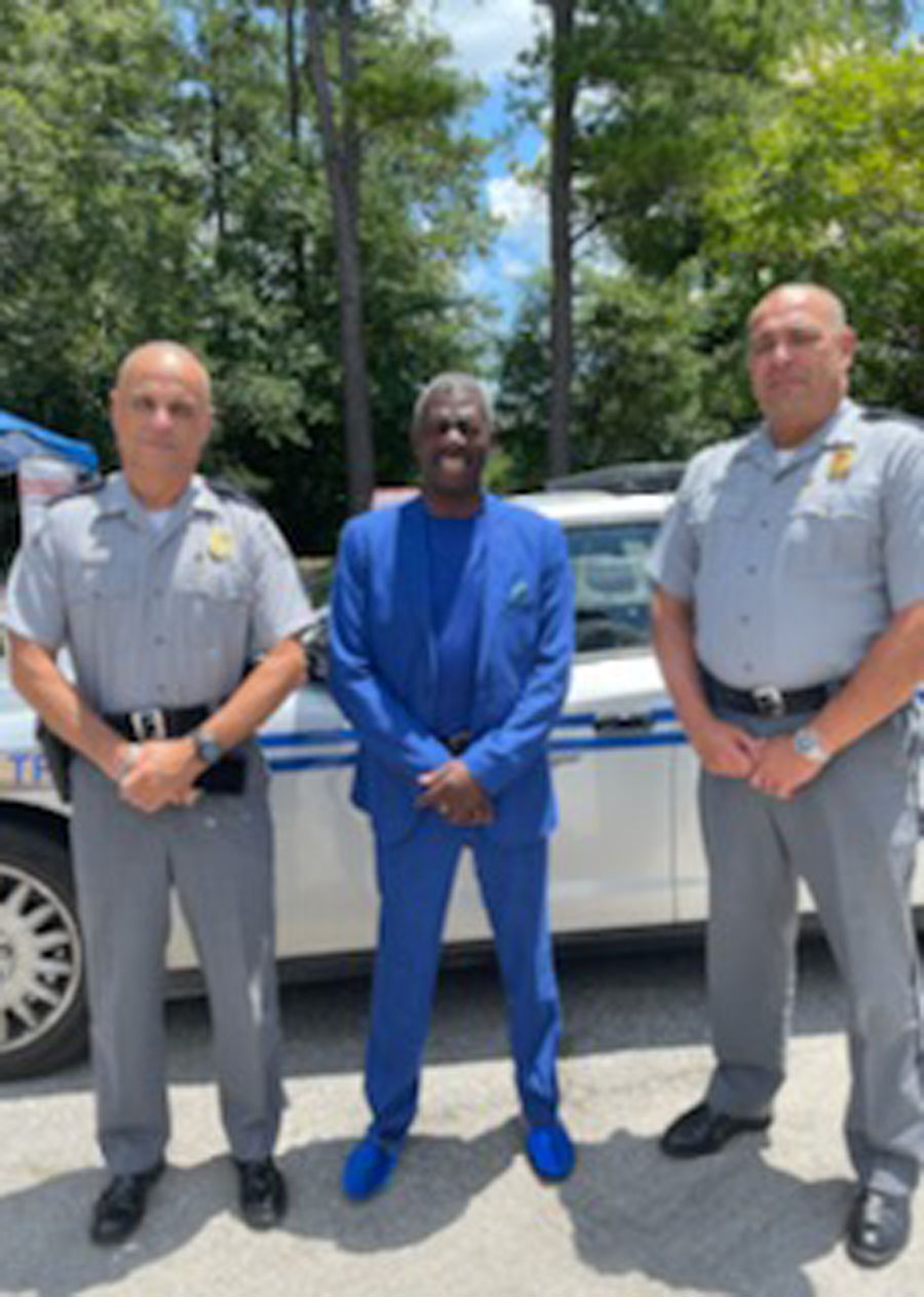 Tabernacle Of God Ministries Holds Distribution For Highway Patrolmen