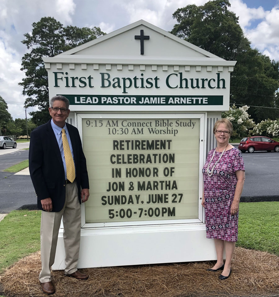 Whisnands Retire From First Baptist Church