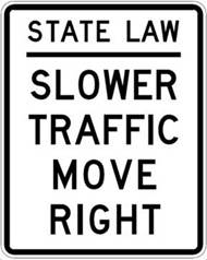 New Law Requires Drivers To Move Right Unless They Are Using Left Lane To Pass
