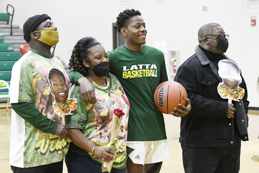 PHOTO GALLERY: Latta High School Honors Basketball Players On Senior Night