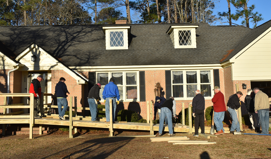 PHOTO GALLERY: Methodist Men Build 129th Ramp