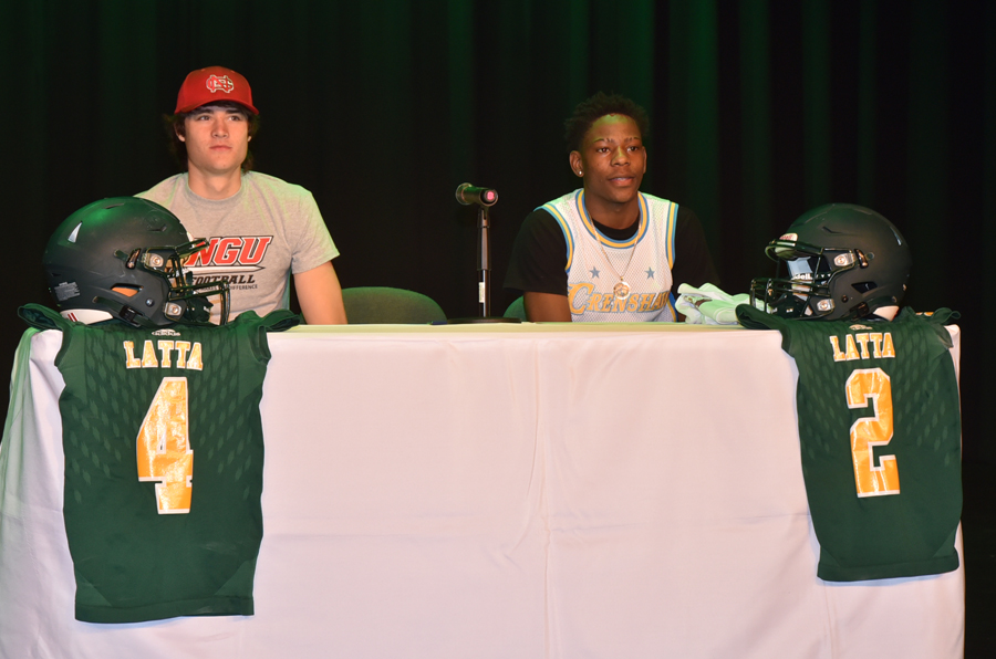 Two Latta Players Sign To Play At College Level