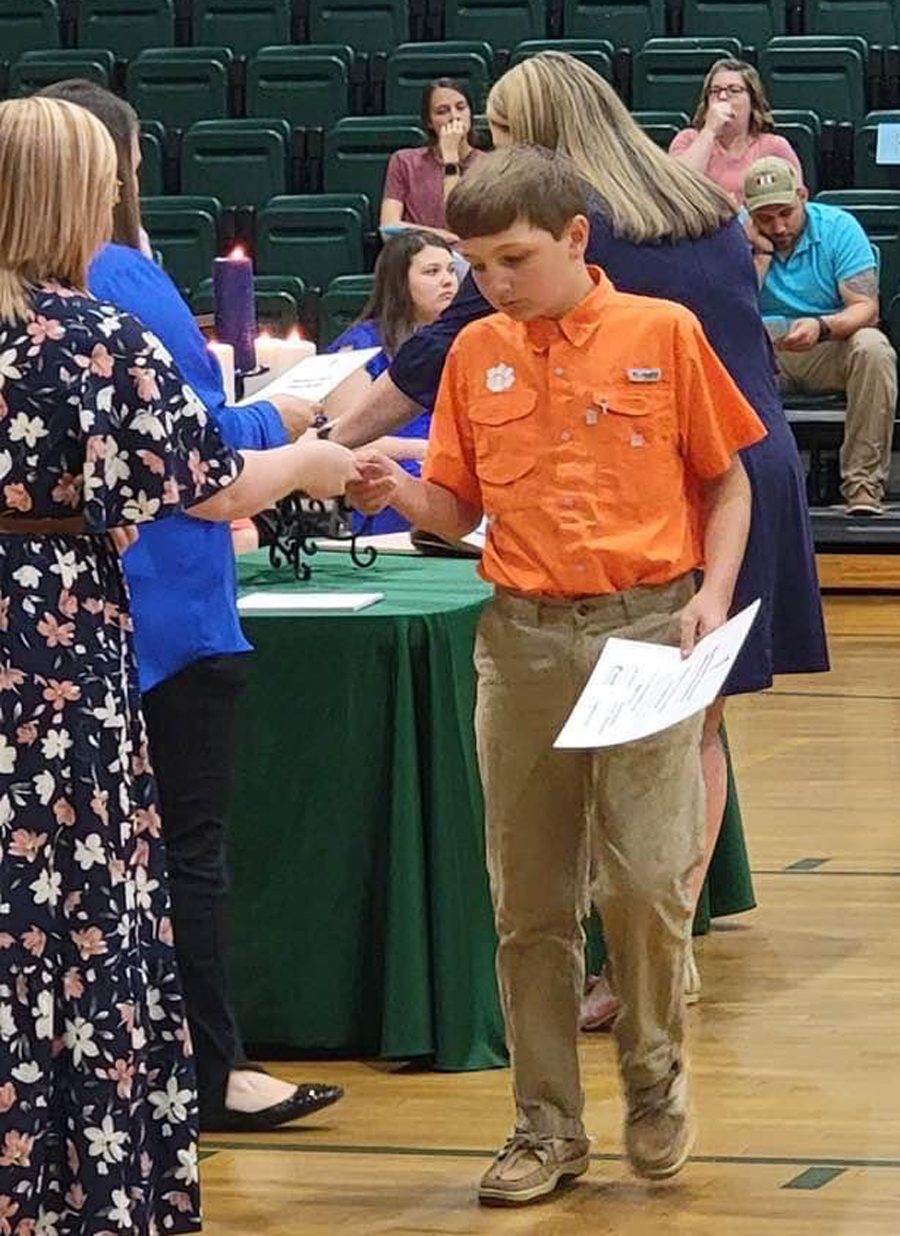 LMS National Junior Honor Society Holds Spring Induction Ceremony