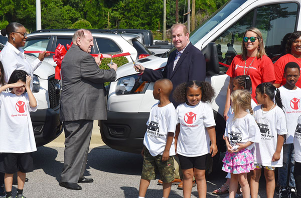 Dillon District Four Officials Cut The Ribbon On Two New Vehicles
