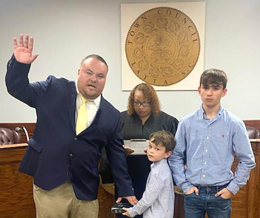 Coward Takes Oath Of Office