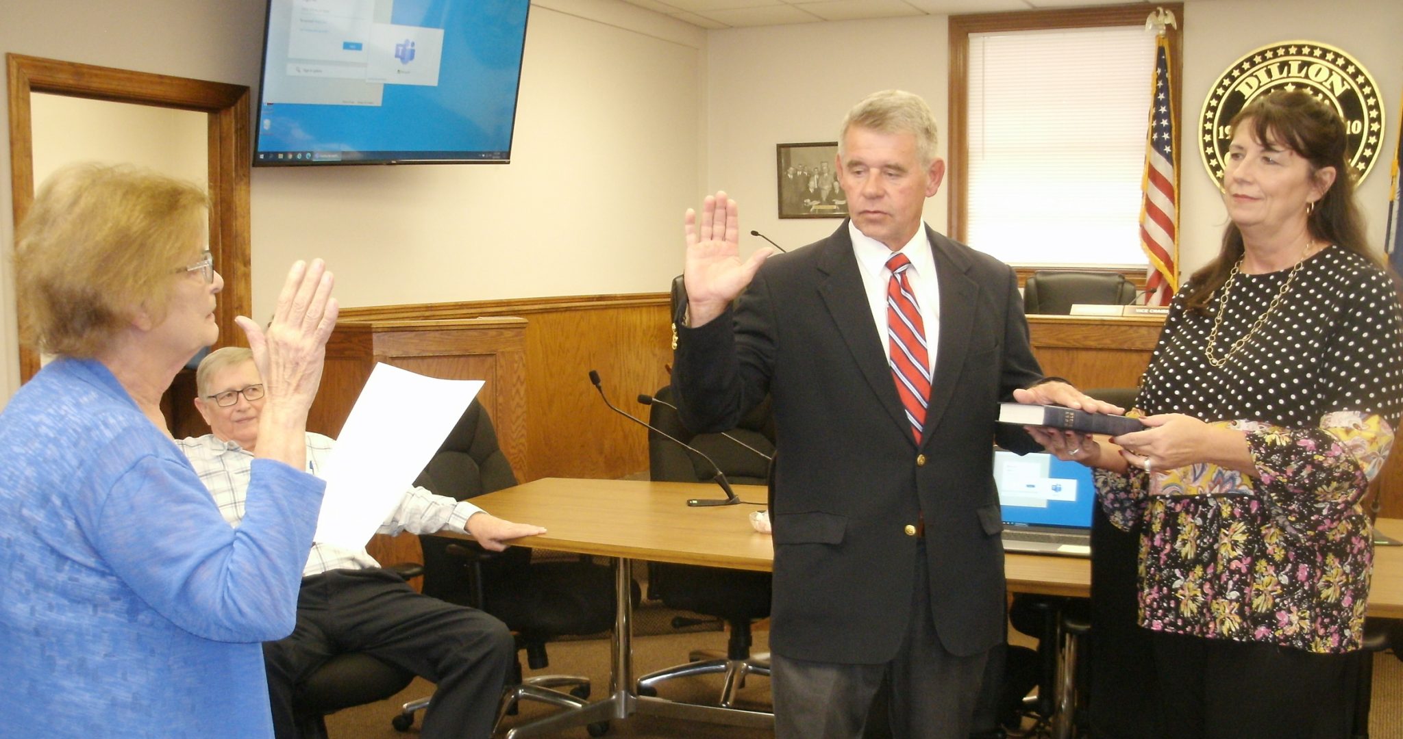 Dennis Townsend Takes Oath Of Office