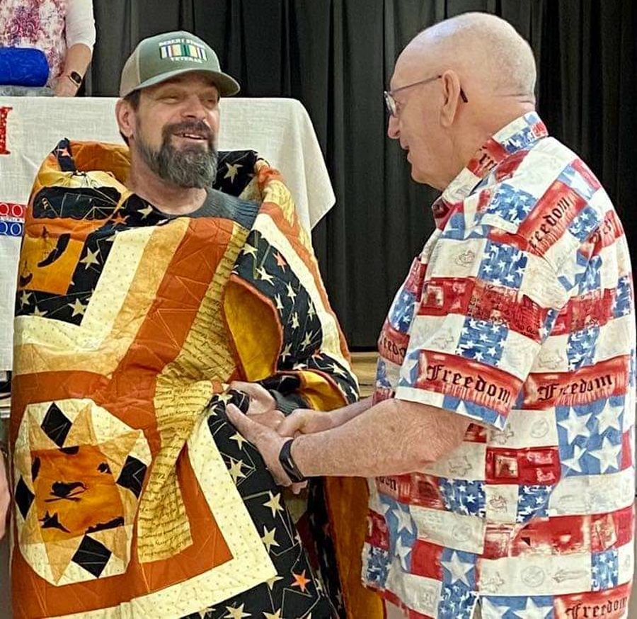 John D. Sapp, Jr. Awarded Quilt Of Valor