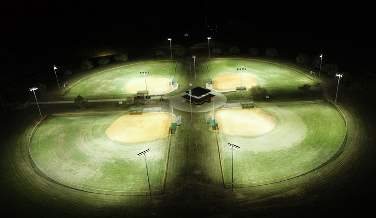 New LED Lights Installed At City Rec Fields
