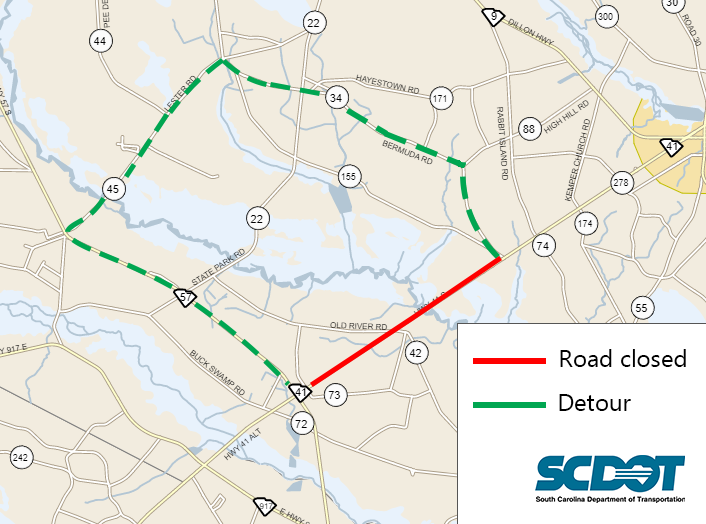 Bridge On SC-41 Closed For Repairs