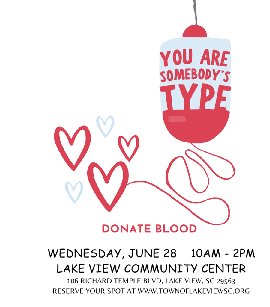 Town Of Lake View Holding Community Blood Drive