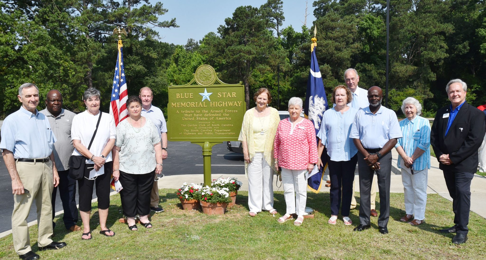 Blue Star Memorial At South Carolina Welcome Center Re-Dedicated