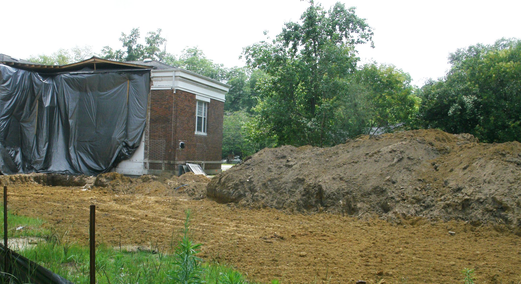 Latta Library Work Taking Place