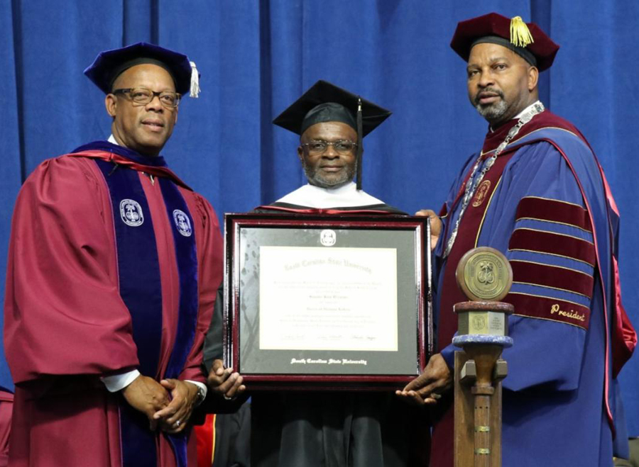 Senator Kent Williams Awarded Honorary Doctorate