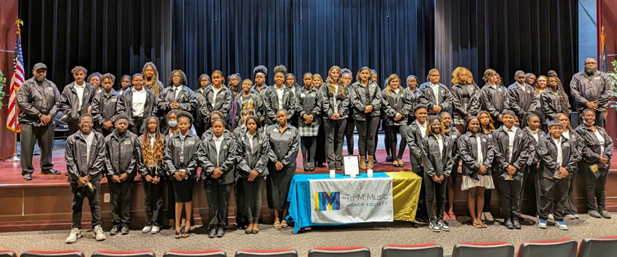 Dillon Middle School Band Holds Tri-M Music Induction Ceremony